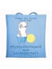Mr. & Mrs. Panda Tote Bag Physiotherapeut Leidenschaft mit Spruch in Sky Blue
