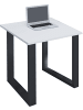 VCM  Holz Schreibtisch Bürotisch Computertisch Lona U in Schwarz /  Weiß