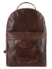 X-ZONE Rucksack echt Leder in cognac