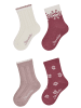 Sterntaler Socken 4er-Pack Struktur in ecru