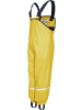 Playshoes Kinder Regenhose "Fleece-Trägerhose" in Gelb