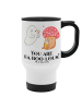 Mr. & Mrs. Panda To-Go-Becher Halloween Zauber mit Spruch in Weiß