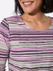 WITT WEIDEN Ringelshirt in orchidee-grau-geringelt