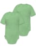 Normani Outdoor Sports Normani Outdoor Sports 2er Set Baby Unisex Merino Kurzarm Body mit Druckknopf in Grün