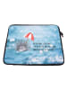 Mr. & Mrs. Panda Notebook Tasche Seeigel mit Spruch in Oceanblue