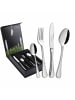 Picard & Wielpütz 24er Set Tafelbesteck inkl. Besteckbox Ligato silber in silber