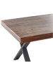 Beliani Esszimmertisch CLIFTON in Braun/Schwarz - (W) 90 x (H) 75 x (L) 180 cm