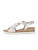 Gabor Comfort Plateau Sandalen in silber