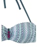 Vivance by Lascana Bügel-Bandeau-Bikini in blau bedruckt