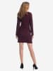 KOROSHI KLEID MIT BROKATSTOFF in rot
