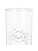 Mr. & Mrs. Panda Wasserglas Spinne Agathe Freude ohne Spruch in Transparent