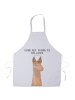Mr. & Mrs. Panda Schürze Lamakopf Genervt mit Spruch in Weiß