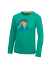 Trollkids Langarm-Shirt Halsafjord (GOTS) in sea green