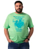 Men Plus Kurzarm T-Shirt in hellgrün