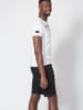 KOROSHI Kurzarm T-Shirt in weiß