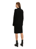 CARTOON Strickkleid mit Kragen in Schwarz
