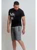 Forbest Kurze Basic Sport Sweat Shorts in Dunkelgrau