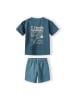Minoti 2tlg. Set: T-Shirt & Shorts 23fleece71 in grün