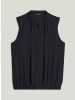 G-Star Raw Stand-Up Collar Sleeveless Top dk black