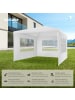 tectake Partyzelt Barinas mit 3 Seitenteilen, wasserdicht, 3x3m