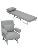 HOMCOM Schlafsessel-78L x 73B x 81H cm-Hellgrau