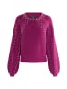 faina Damen Strickpullover in Fuchsia