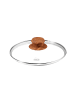 Stoneline STONELINE® Glasdeckel 20 cm, Holzoptik in Holzoptik
