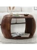 FineBuy Couchtisch in Braun / Sheesham / 60x50x40