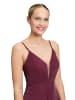 Vera Mont Abendkleid mit Lurexfaden in Red/Silver