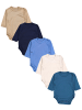 TupTam Baby Langarm Wickelbody im 5er Set in grün/beige