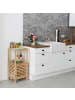 relaxdays Badezimmerregal in Natur - (B)40 x (H)86 x (T)36 cm