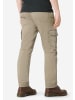 Timezone Cargohose Regular Fit Taschen Baumwolle Reißverschluss in Beige