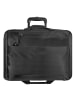 Dermata 2 Rollen Businesstrolley 37 cm Laptopfach schwarz