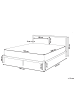 Beliani 2-tlg Doppelbett CLAMART in Schwarz/Grau