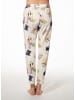 SHORT STORIES Hose Masche in Gemustert Creme