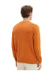 Tom Tailor Pullover in tomato cream orange melange