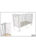 58 aufm Kessel BABYZIMMER SET Kamila 3tlg Weiß Bett Kommode Wickelaufsatz