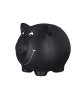 relaxdays 3x Sparschwein in Schwarz - (B)17 x (H)14 x (T)13 cm