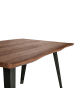 Beliani Esszimmertisch WITNEY in Braun/Schwarz - (W) 90 x (H) 76 x (L) 160 cm