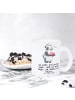 Mr. & Mrs. Panda Motivtasse Panda Backen mit Spruch in Transparent