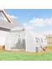 Outsunny Foliengewächshaus,396L x 300B x 200H cm,Weiß