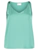 Vera Mont Satin-Bluse mit V-Ausschnitt in Silky Green