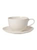 Villeroy & Boch Frühstückstasse mit Untertasse For Me in Weiß 300 ml in weiß