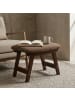 relaxdays Fußhocker in Braun - (B)40 x (H)29 x (T)25 cm