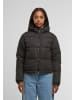 Urban Classics Urban Classics Ladies Peached Puffer Jacket With Hood in black