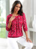 WITT WEIDEN Druckbluse in rot-graphit-bedruckt