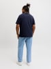 JACK & JONES PLUS T-shirt in Navy Blazer