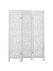 Beliani Paravent MELAGO in Weiß - (W) 122 x (H) 170 x (L) 2 cm