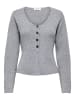 JDY Strickjacke in Medium Grey Melange