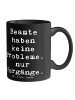 Mr. & Mrs. Panda Kaffeebecher Spruch Beamter ohne Probleme mit S... in Schwarz
